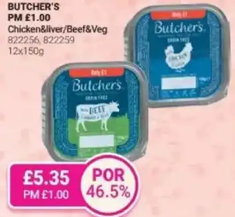 Bestway BUTCHER'S Chicken&liver/Beef&Veg offer