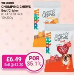 Bestway WEBBOX Chomping chews Beef/Chicken offer