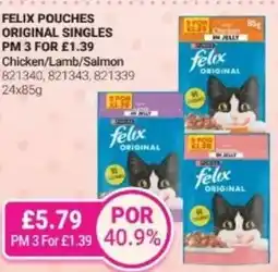 Bestway FELIX POUCHES Original singles Chicken/Lamb/Salmon offer