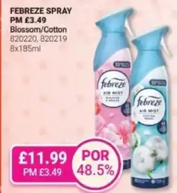 Bestway FEBREZE SPRAY Blossom/Cotton offer