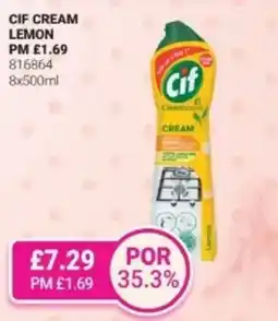 Bestway Cif cream lemon offer