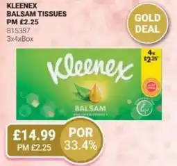 Bestway KLEENEX Balsam tissues offer