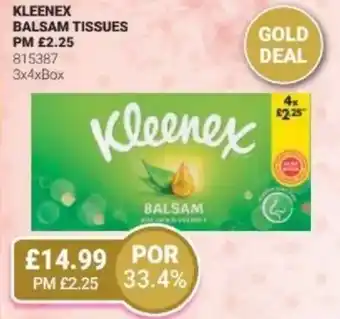 Bestway KLEENEX Balsam tissues offer