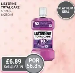 Bestway Listerine total care offer