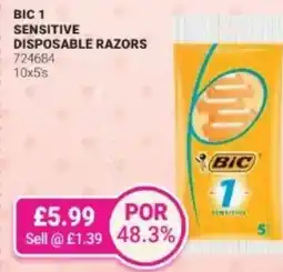 Bestway BIC Sensitive disposable razors offer