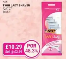 Bestway BIC Twin lady shaver offer