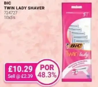 Bestway BIC Twin lady shaver offer