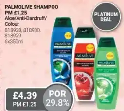 Bestway Palmolive shampoo Aloe/Anti-Dandruff/ Colour offer