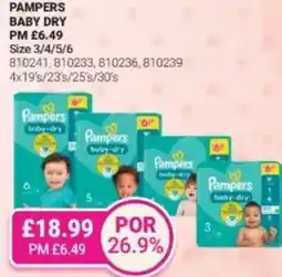 Bestway Pampers baby dry offer