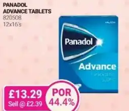 Bestway PANADOL Advance tablets offer
