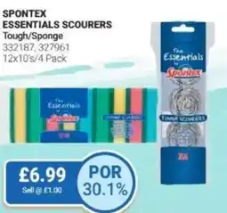 Bestway SPONTEX Essentials scourers Tough/Sponge offer