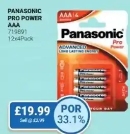 Bestway Panasonic pro power AAA offer