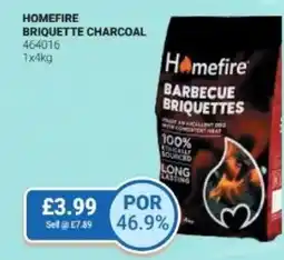 Bestway HOMEFIRE Briquette charcoal offer