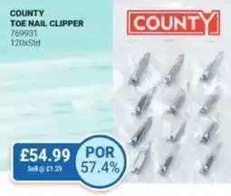 Bestway County toe nail clipper offer