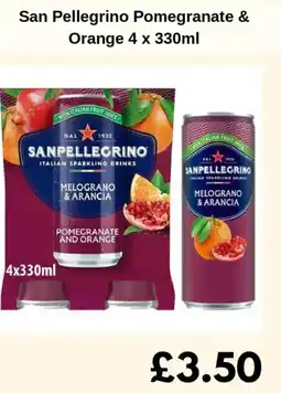 Sainsbury's San Pellegrino Pomegranate & Orange offer