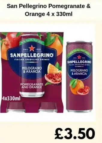 Sainsbury's San Pellegrino Pomegranate & Orange offer