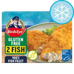 Tesco Birds Eye Gluten Free Breaded Fish Fillets 250G offer