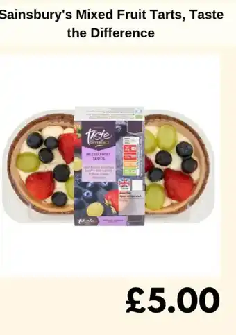 Sainsbury's Sainsbury's Mixed Fruit Tarts, Taste the Difference offer