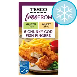Tesco Tesco Free From Chunky Cod Fish Fingers 6 Pack 300g offer