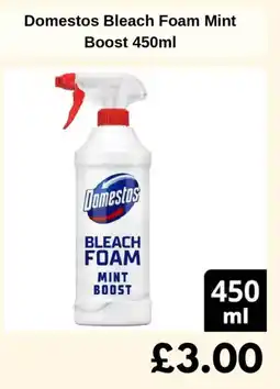 Sainsbury's Domestos Bleach Foam Mint Boost offer
