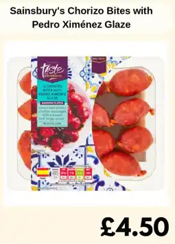Sainsbury's Sainsbury's Chorizo Bites with Pedro Ximénez Glaze offer