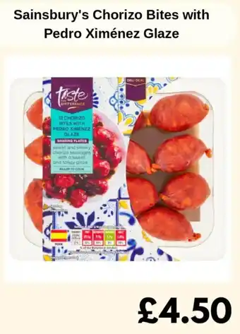 Sainsbury's Sainsbury's Chorizo Bites with Pedro Ximénez Glaze offer