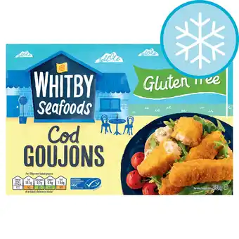 Tesco Whitby Seafoods Gluten Free Cod Goujons 225G offer