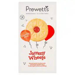 Tesco Prewetts Gluten Free Jammy Wheels 142g offer