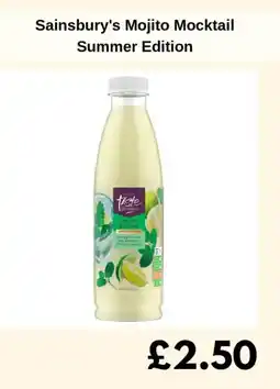 Sainsbury's Sainsbury's Mojito Mocktail Summer Edition offer