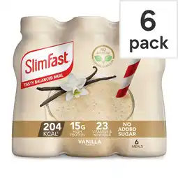 Tesco SlimFast Meal Replacement Shake - Vanilla 6 Pack 325ml offer