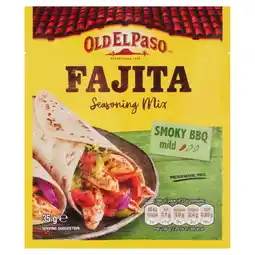 Tesco Old El Paso Smoky Bbq Fajita Seasoning Spice Mx 35G offer
