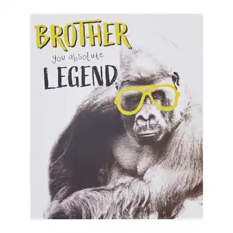 Asda George Home Brother Birthday Card offer