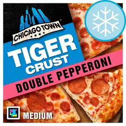 Tesco Chicago Town Tiger Crust Pizza - Double Pepperoni 320g offer