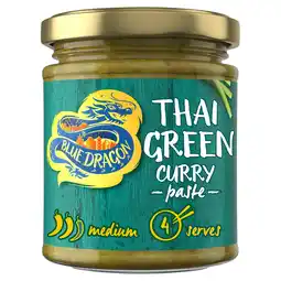 Tesco Blue Dragon Thai Green Curry Paste 170G offer