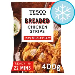 Tesco Tesco Breaded Chicken Strips 400g offer
