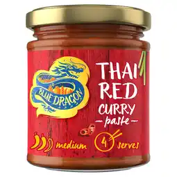 Tesco Blue Dragon Thai Red Curry Paste 170G offer