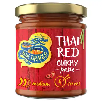 Tesco Blue Dragon Thai Red Curry Paste 170G offer