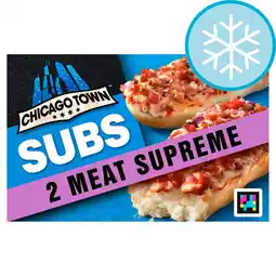 Tesco Chicago Town Meat Supreme Pizza Subs 2 Pack 250g offer