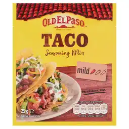 Tesco Old El Paso Garlic & Paprika Taco Seasoning Spice Mix 25G offer