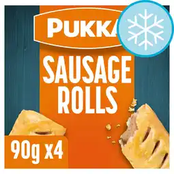 Tesco Pukka Sausage Rolls 4 Pack 360g offer