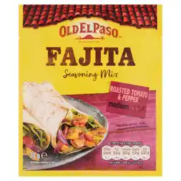 Tesco Old El Paso Tomato & Pepper Fajita Seasoning Spice Mix 30G offer