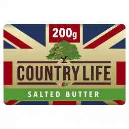 Tesco Country Life British Salted Block Butter 200g offer