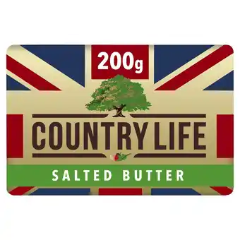 Tesco Country Life British Salted Block Butter 200g offer