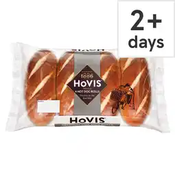 Tesco Hovis Premium Hot Dog Rolls 4 Pack offer