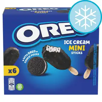 Tesco Oreo Vanilla Ice Cream Mini Sticks 6x50ml offer