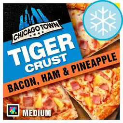 Tesco Chicago Town Tiger Crust Pizza - Bacon, Ham & Pineapple 380g offer