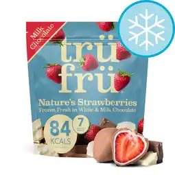 Tesco trüfrü Strawberry White & Milk Chocolate 200g offer