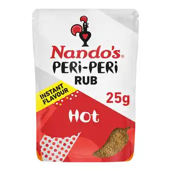 Tesco Nando's Peri Peri Rub Hot 25G offer