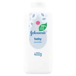 Tesco Johnson's Baby Powder Natural Cornstarch 400g offer