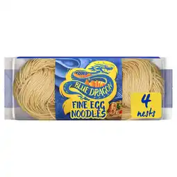 Tesco Blue Dragon Fine Egg Noodles 250g offer